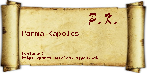 Parma Kapolcs névjegykártya